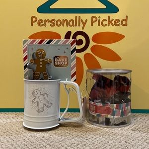 The Bakeshop Flour Sifter & Cookie Cutters